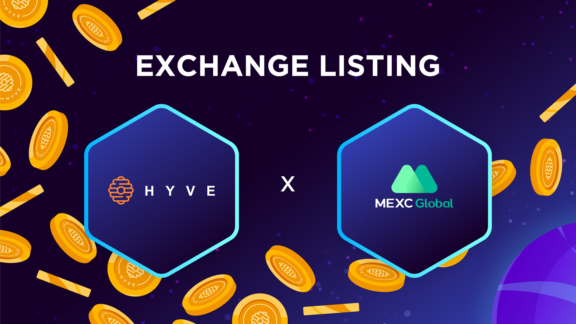 HYVE is getting listed on MEXC