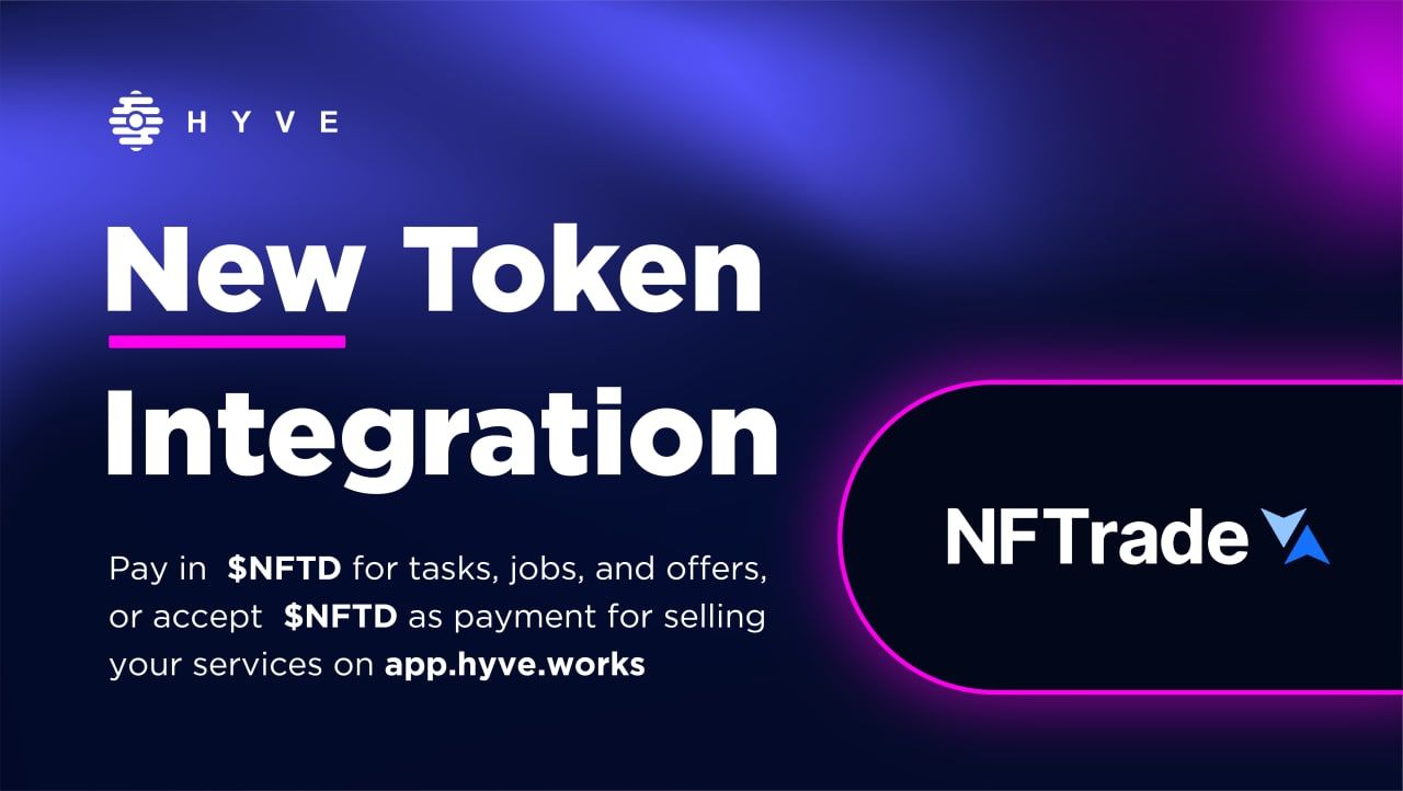 New Token Integration: $NFTD is now live on HYVE
