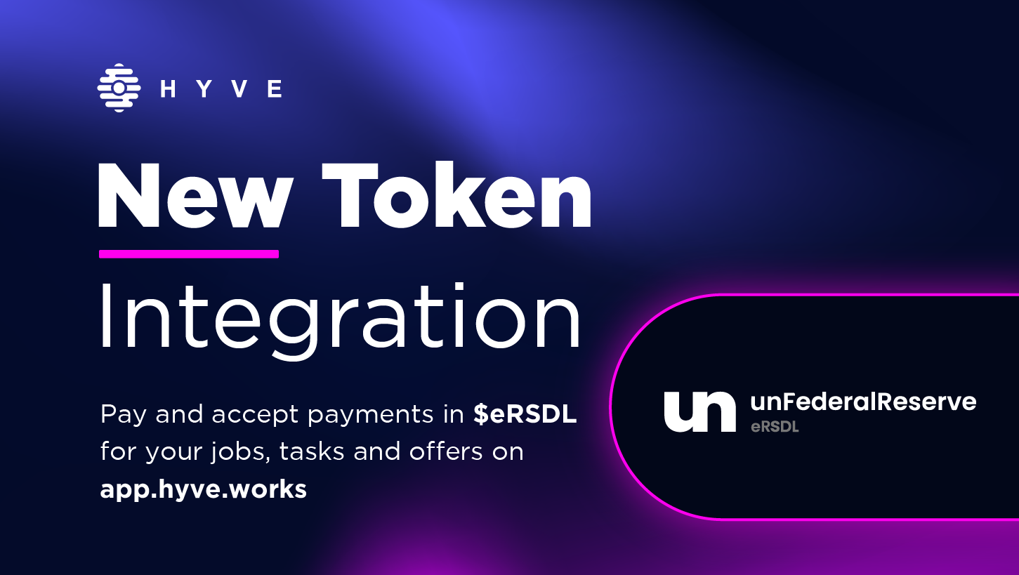 New Token Integration: $eRSDL integrated on HYVE