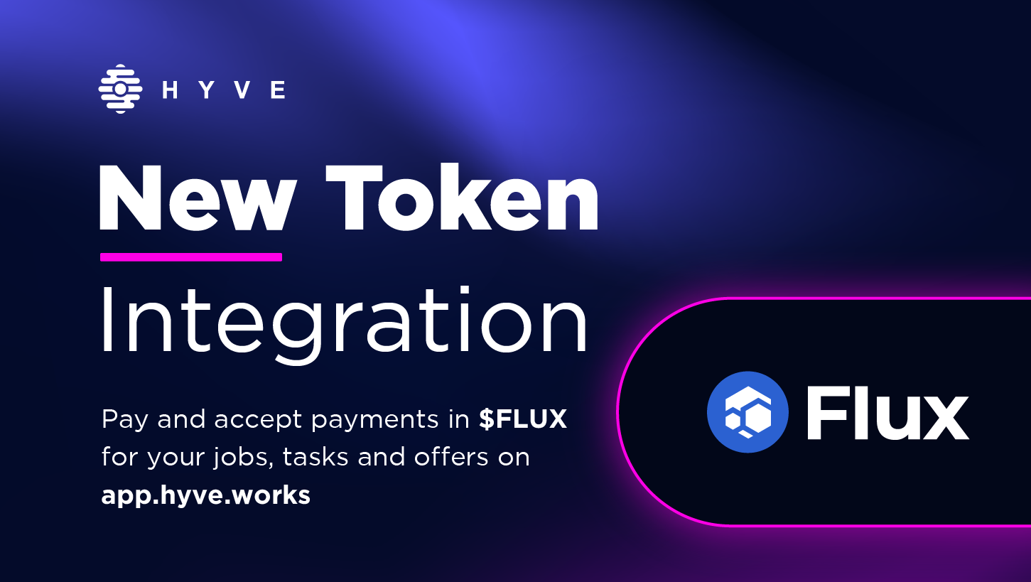 New Token Integration: $FLUX is now part of the HYVE ecosystem!