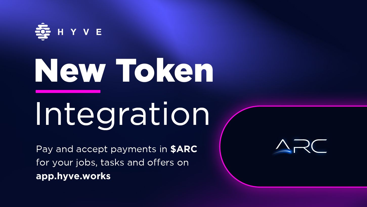 New token integration: welcome $ARC!