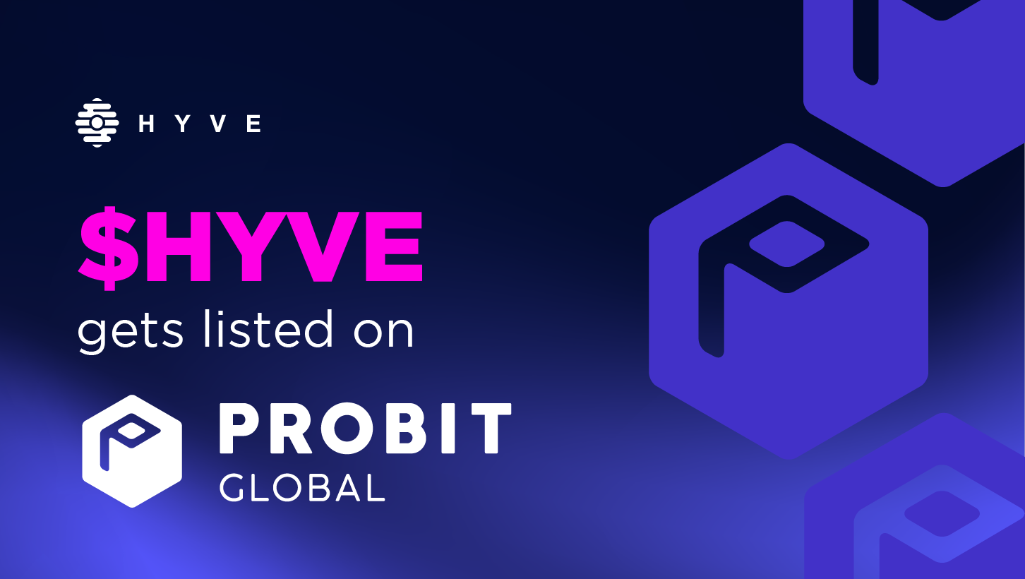 $HYVE gets listed on ProBit Global