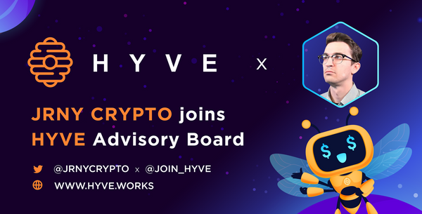 JRNY CRYPTO joins HYVE Advisory Board