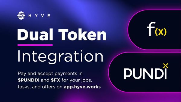 Dual Token Integration: $PUNDIX & $FX are now available on HYVE!