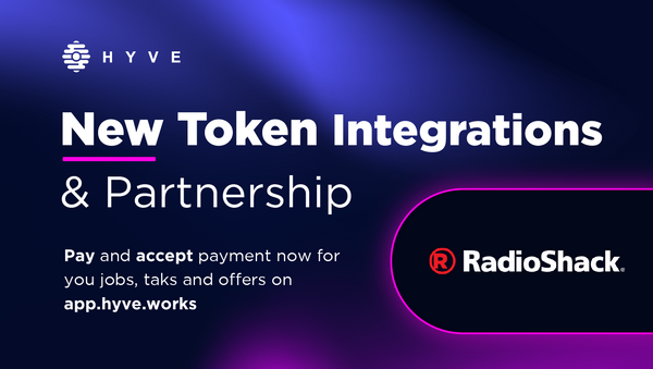 RadioShack: New token integrations and partnership on HYVE!