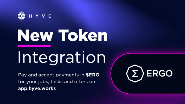 New token integration: $ERG is live on HYVE