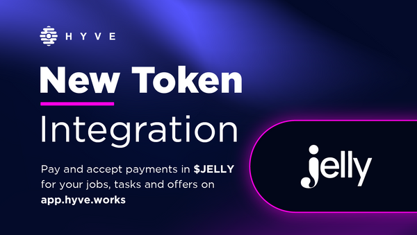 New payment method: $JELLY is live on HYVE