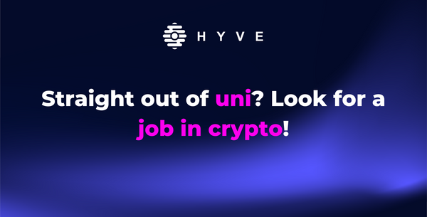 Straight out of uni? Look for a job in crypto!
