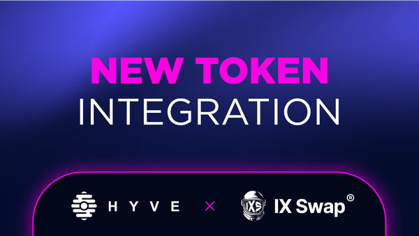 New token integration: $IXS x HYVE